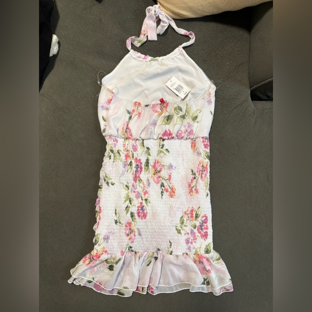 Guess White Floral Mini Dress - Picture 5 of 9